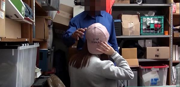  Rebel Teenager Shoplifter Obligated To Suck Big Cock - Teenrobbers.com